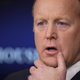 White House Press Secretary Sean Spicer at the White House on March 16, 2017 talking shit (Photo by Chip Somodevilla/Getty Images)
